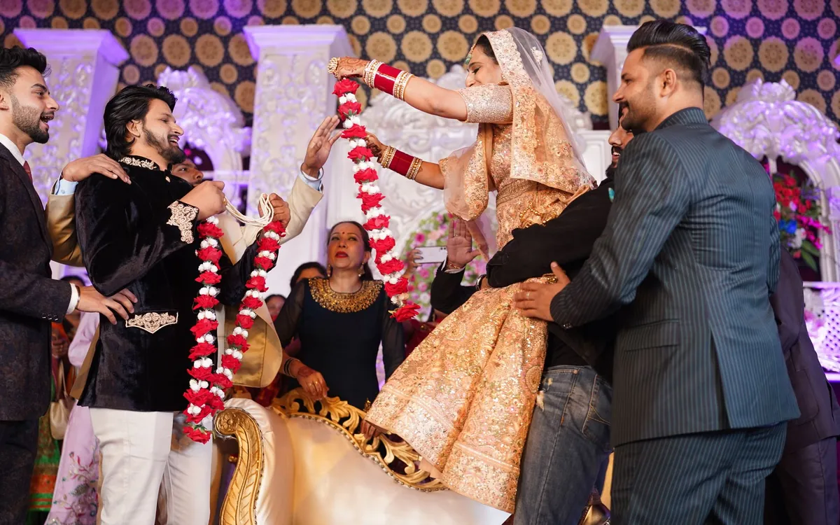 An intimate wedding ceremony