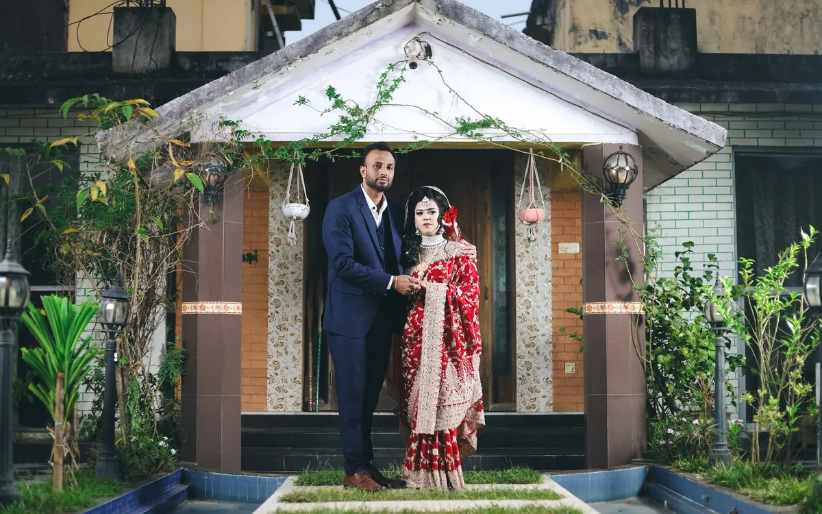 An Indian family sitting together to discuss a marriage proposal at home