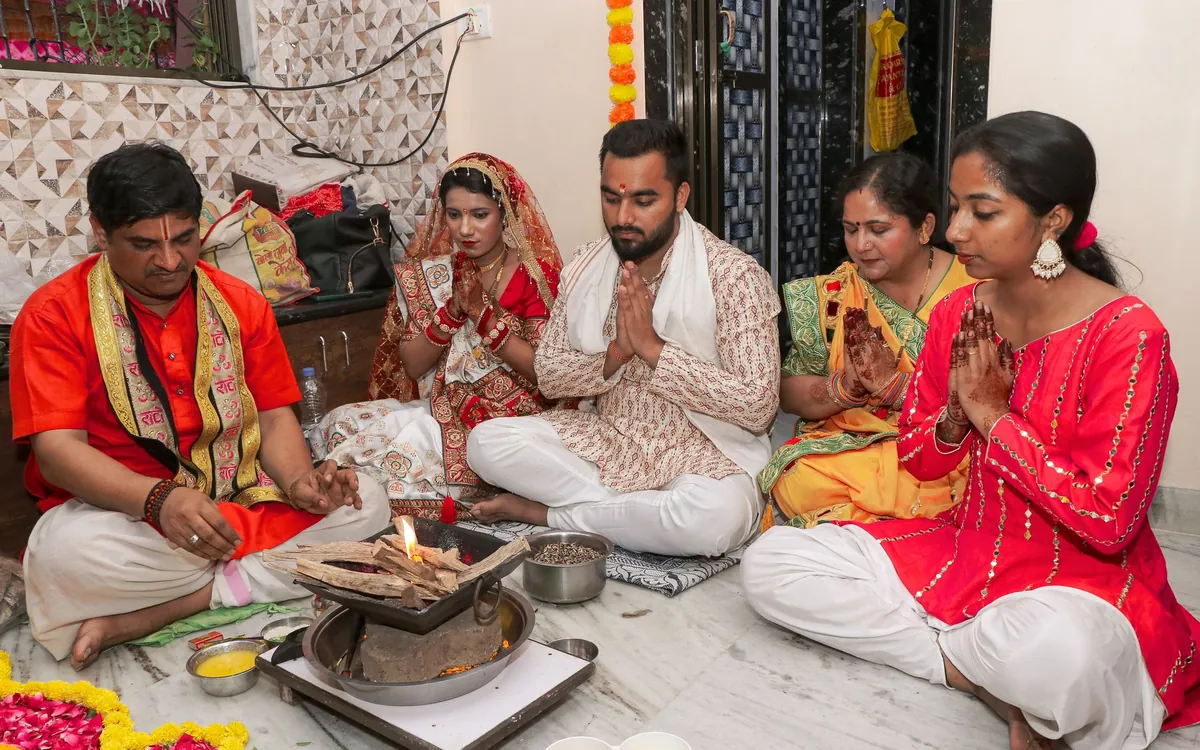 A sacred wedding ceremony