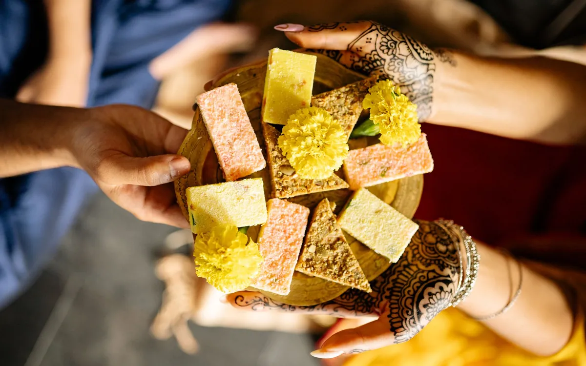 Families at a roka ceremony