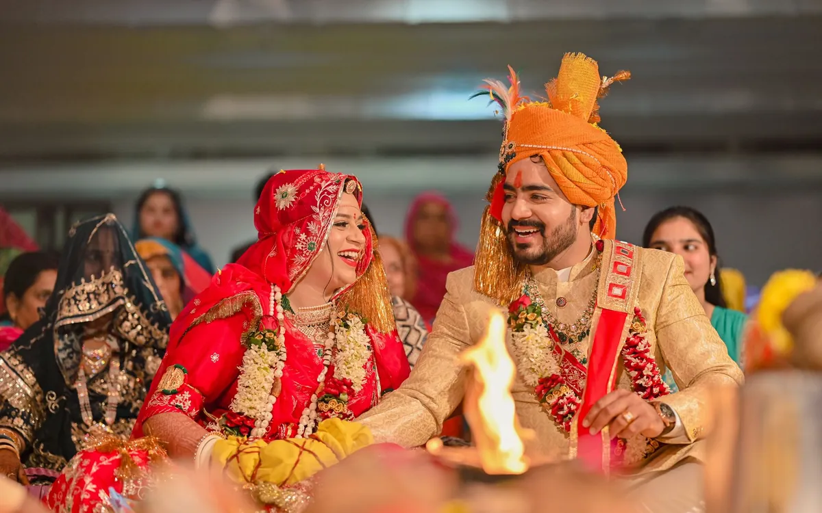 The sacred vows of a Hindu wedding