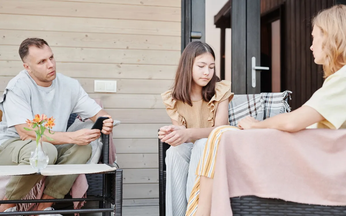 A family reaching understanding